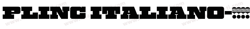 Plinc Italiano字体转换